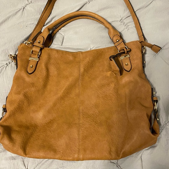 NWOT Authentic Jessica Simpson Brown Studded Santchel Purse - Picture 4 of 11